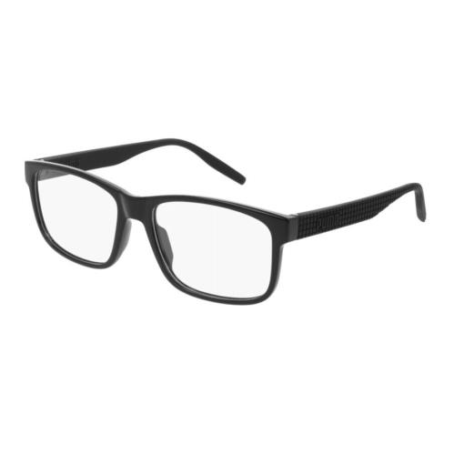 Puma PU0280O 001 Black-black Rectangular Full-rim Unisex Eyeglasses
