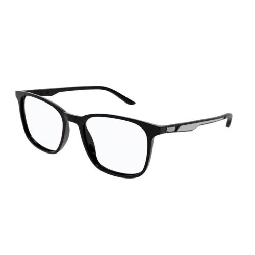 Puma PU0371O 001 Black-black Square Full-rim Unisex Eyeglasses