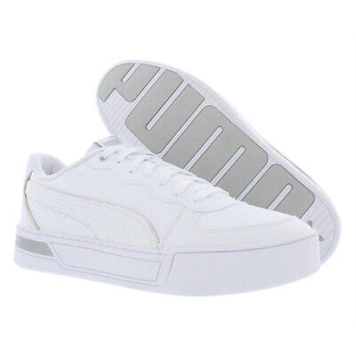 Puma Skye Metallic Womens Shoes Size 11 Color: White/silver