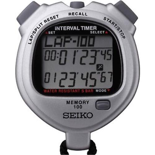 Seiko 100 Lap Dual Timer 2-Channel Countdown Timer Split/lap Time -S057