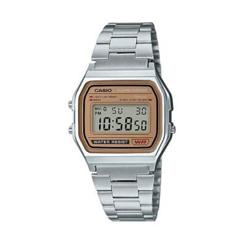 Casio Men`s A158WEA-9CF Casual Classic Digital Bracelet Watch Silver