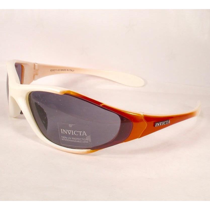 Invicta Sunglasses Sport IEW011 02 Orange Razor Italy Extra Lenses