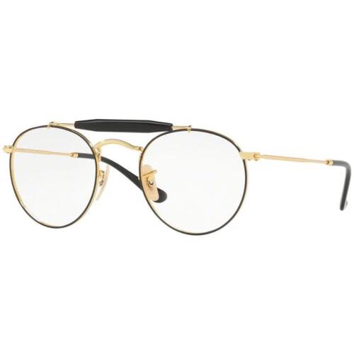 Ray Ban Designer Reading Glasses RX3747V-2946-47 mm in Gold/black - Black Gold, Frame: , Lens: