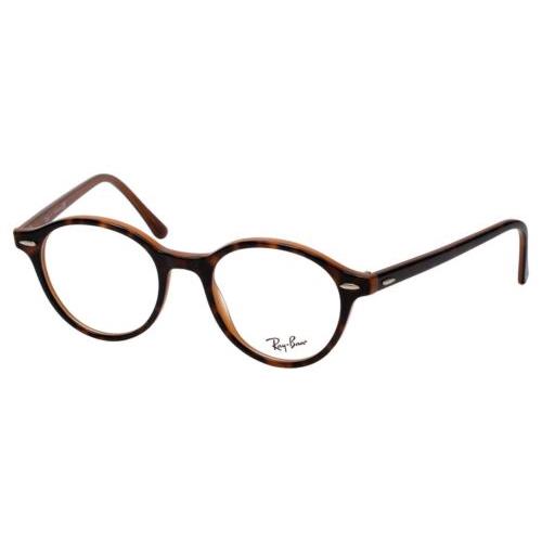Ray Ban Eyeglasses Glossy Havana Tortoise/caramel Amber Brown RB7118-5713-48 mm