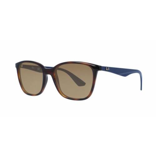 Ray-ban RB7066-5585 Ladies Polarized Sunglasses Cateye Tortoise Brown Gold 52 mm Amber Brown Polar