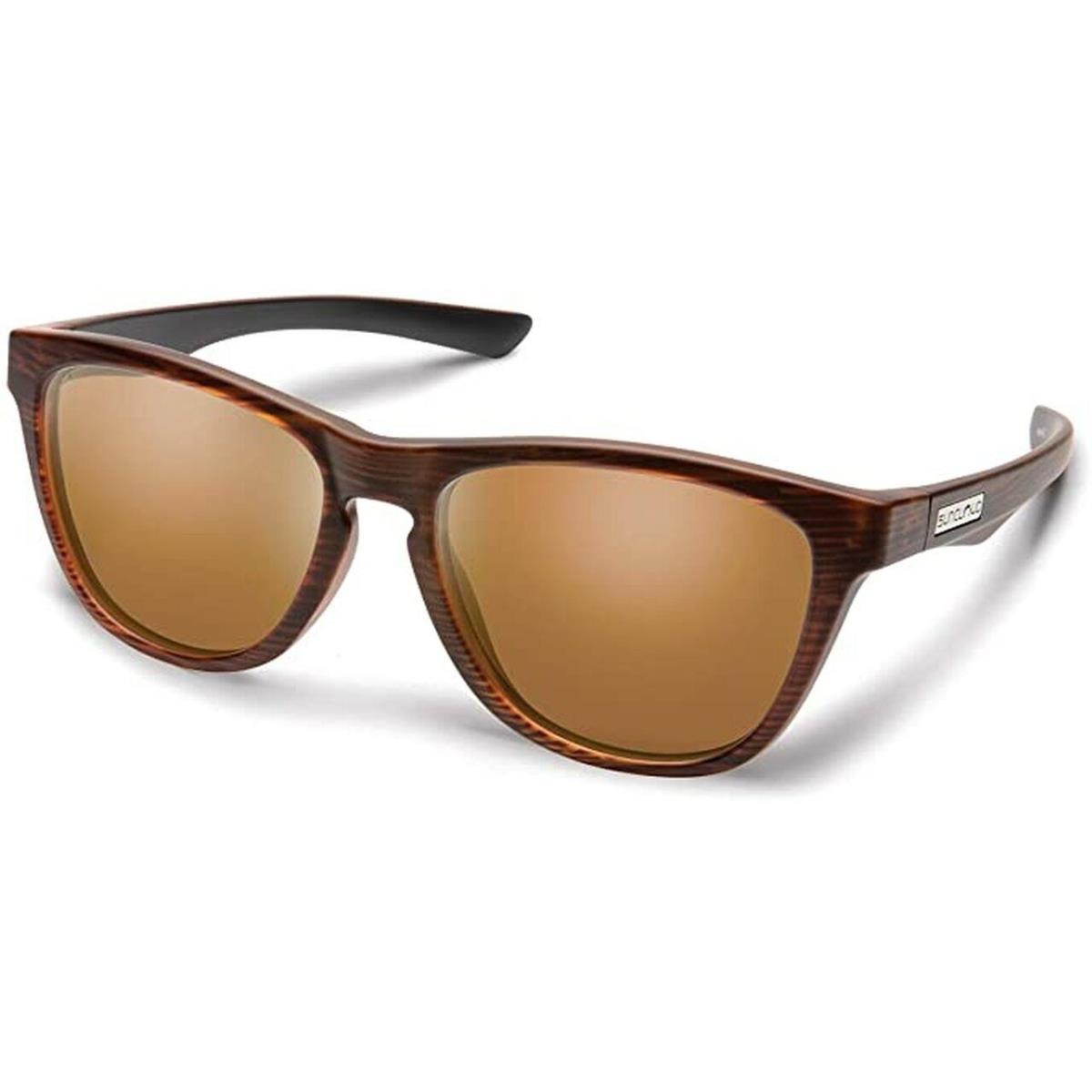 Suncloud by Smith Optics Topsail Polarized Sunglasses Classic Retro 55 mm Large Burnished Brown / Polarized Brown