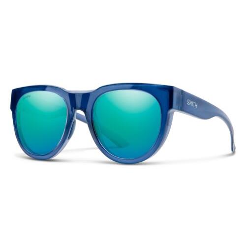 Smith Optics Crusader Chromapop Polarized Designer Sunglasses Blue Opal Mirr - Blue Frame, Blue Lens