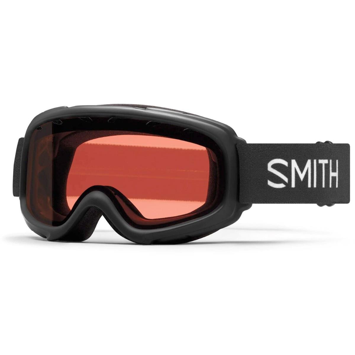 Smith Gambler Youth Ski / Snowboard Goggles Black Frame RC36 Lens