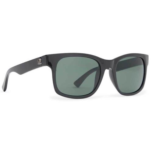 Von Zipper Bayou Black Gloss Vintage Grey Mens Sunglasses