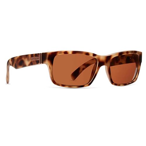 Von Zipper Fulton Sunglasses-dusty Tort Tortoise Satin-bronze Polarized Lens