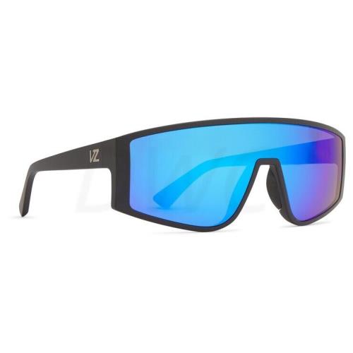 Von Zipper Hyperbang Sunglasses Black Satin Wildlife Blue Flash Polar AZYEY00123