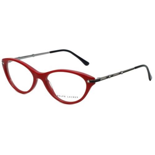 Ralph Lauren Designer Reading Glasses RL6099B-5310-51 mm in Red Silver Crystals - Red, Frame: Red, Lens: