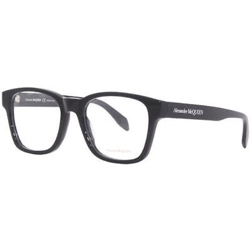 Alexander Mcqueen AM0356O 001 Eyeglasses Frame Men`s Black/white Full Rim 53mm
