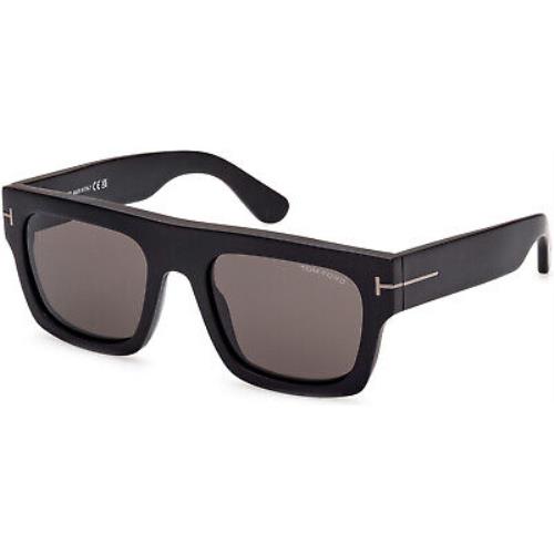 Tom Ford TF 711 FT0711 -N Matte Blk Smoke Lenses 02A Sunglasses