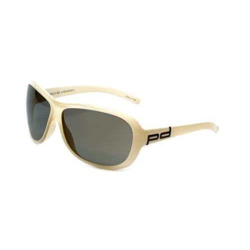 Porsche Designer Sunglasses P8520-C in Ivory White W/grey Lens 65mm