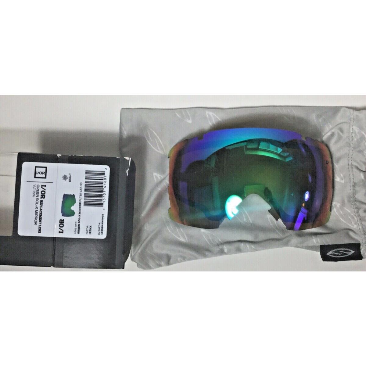 Smith Optics I/or Replacement Lens Green Sol-x Mirror Vlt 15%