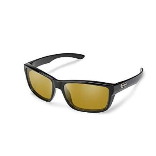 Suncloud by Smith Optics Mayor Polarized Sunglasses in Gloss Black and Yellow
