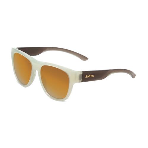 Smith Optics Rounder Polarized Sunglasses Ice Smoke Green Grey/bronze Gold 51 mm