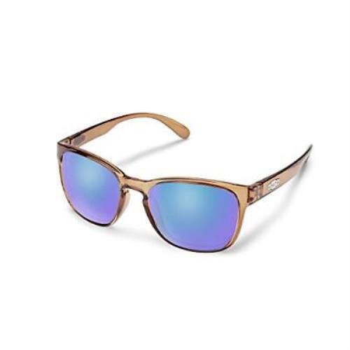 Suncloud by Smith Optics Loveseat Polarized Sunglasses Crystal Brown/blue Mirror