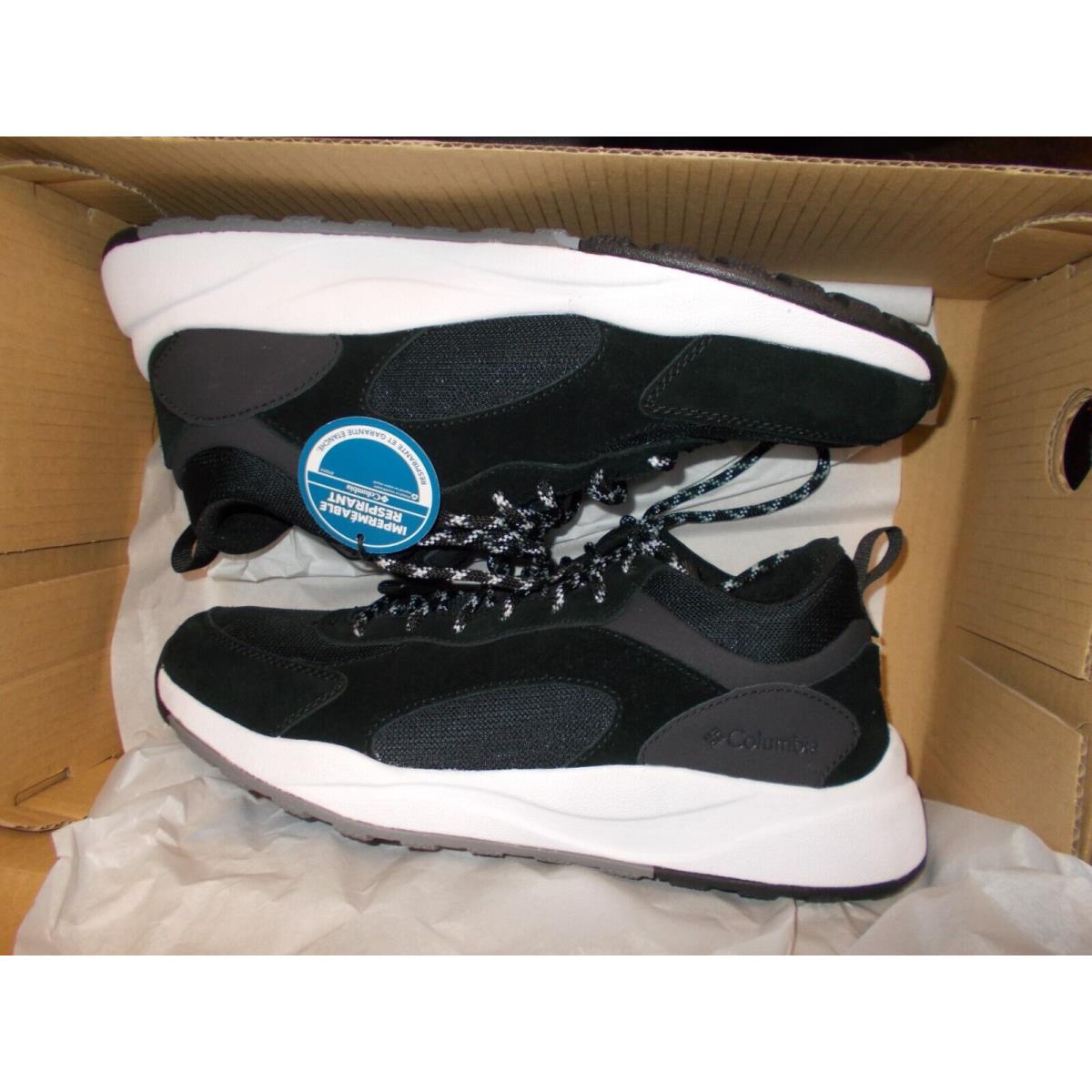 Size 10 Mens Columbia Black Pivot Mid WP Waterproof Hiking Shoes