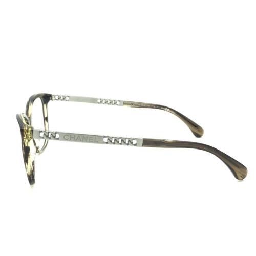 Chanel 3343 c.1566 Women`s Clear Brown Square Eyeglasses 52-17 140 Rare, - Chanel  eyeglasses - c.1566 , Clear Brown Frame