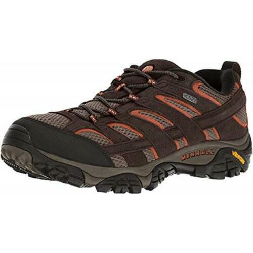 Merrell Mens Moab 2 Wtpf Hiking Shoe Bark Brown 8.5 Assorted Sizes Colors espresso