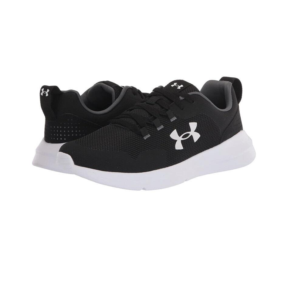 Men UA Under Armour Essential 4E Running/training Shoes Black/white 3025371-001