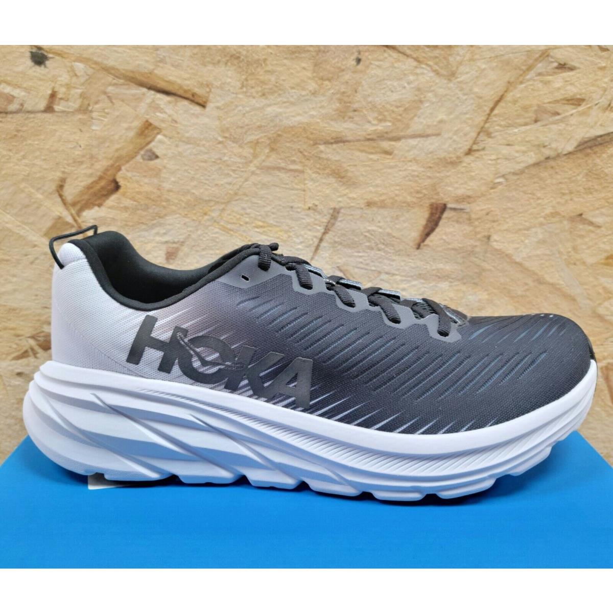 Hoka One One Women`s Rincon 3 Black/white Lightweight Running and Jogging Shoes