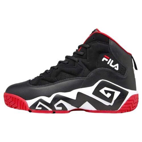 Fila Mens MB Black White Red Basketball Shoes Size 10 Jamal Mashburn