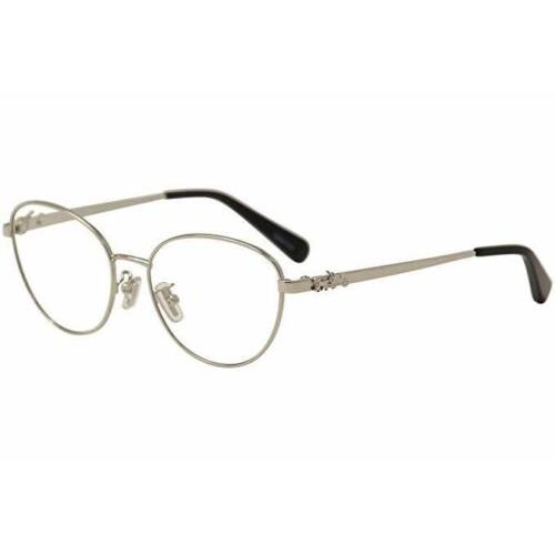 Coach Designer Reading Glasses HC5088-9001-51mm in Silver Logo Icon Choose Power