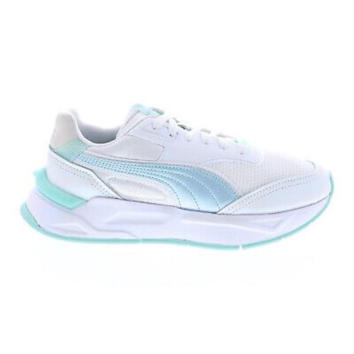 Puma Mirage Sport Glow 38290401 Womens White Leather Lifestyle Sneakers Shoes