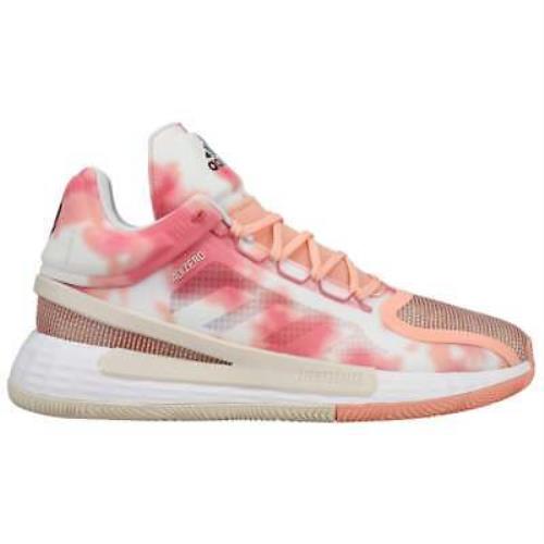 Adidas FX6597 D Rose 11 Mens Basketball Sneakers Shoes Casual - Pink White