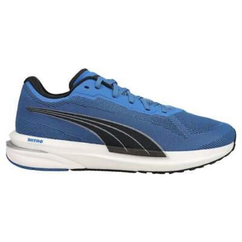Puma 194596-06 Velocity Nitro Lace Up Mens Running Sneakers Shoes - Blue