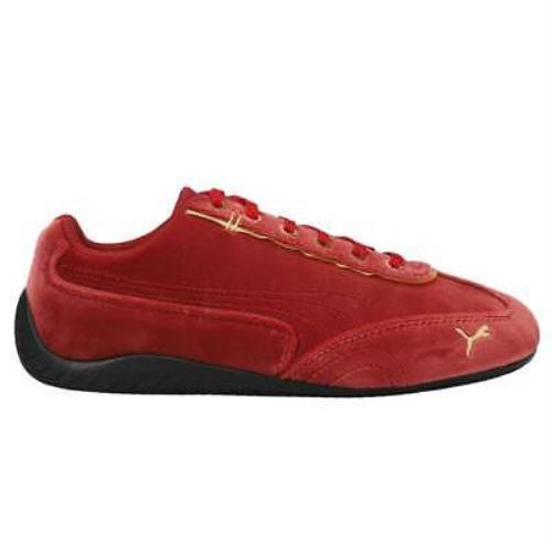 Puma 306956-01 Speedcat Velvet Lace Up Womens Sneakers Shoes Casual - Red