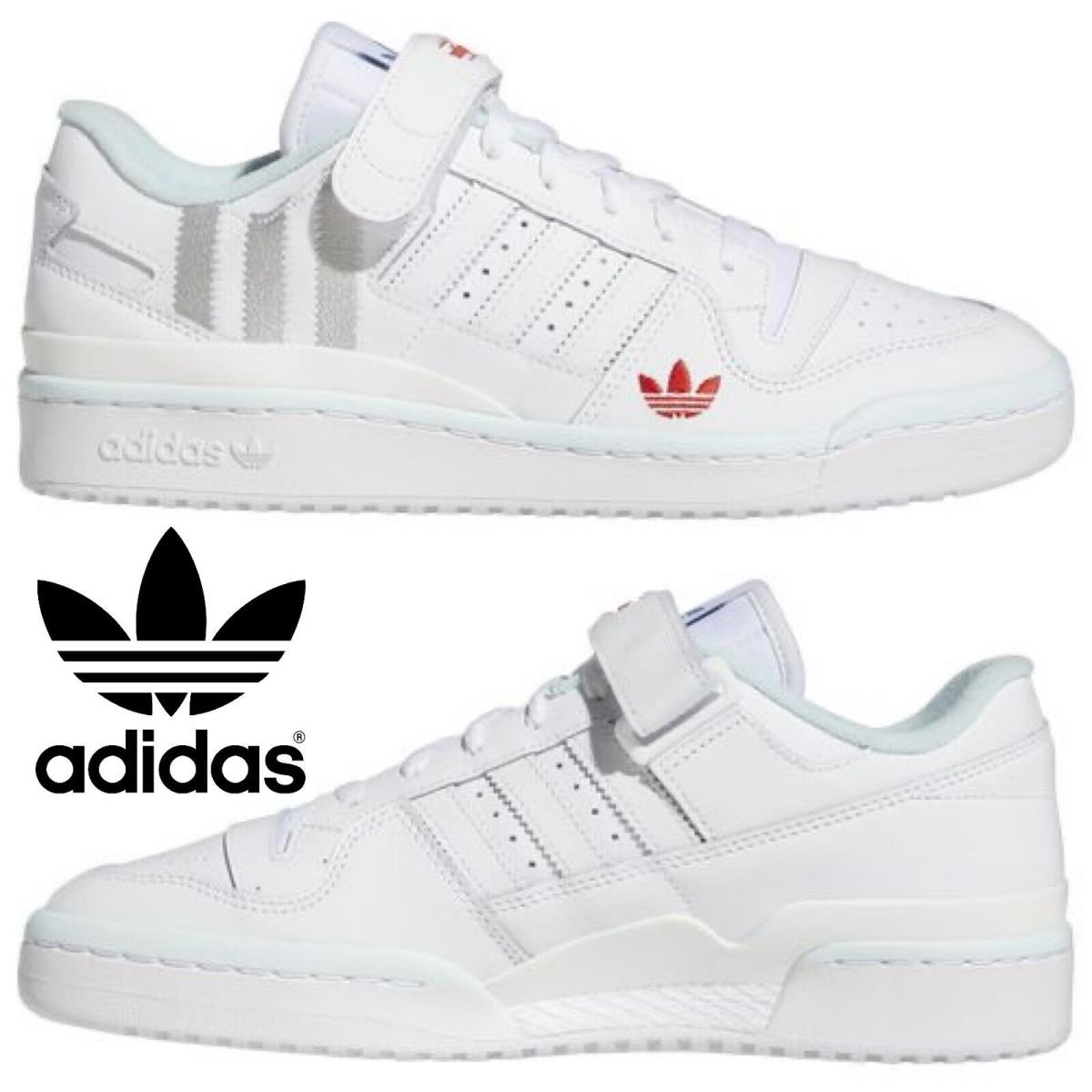 Adidas Originals Forum Low Men`s Sneakers Comfort Sport Casual Shoes White