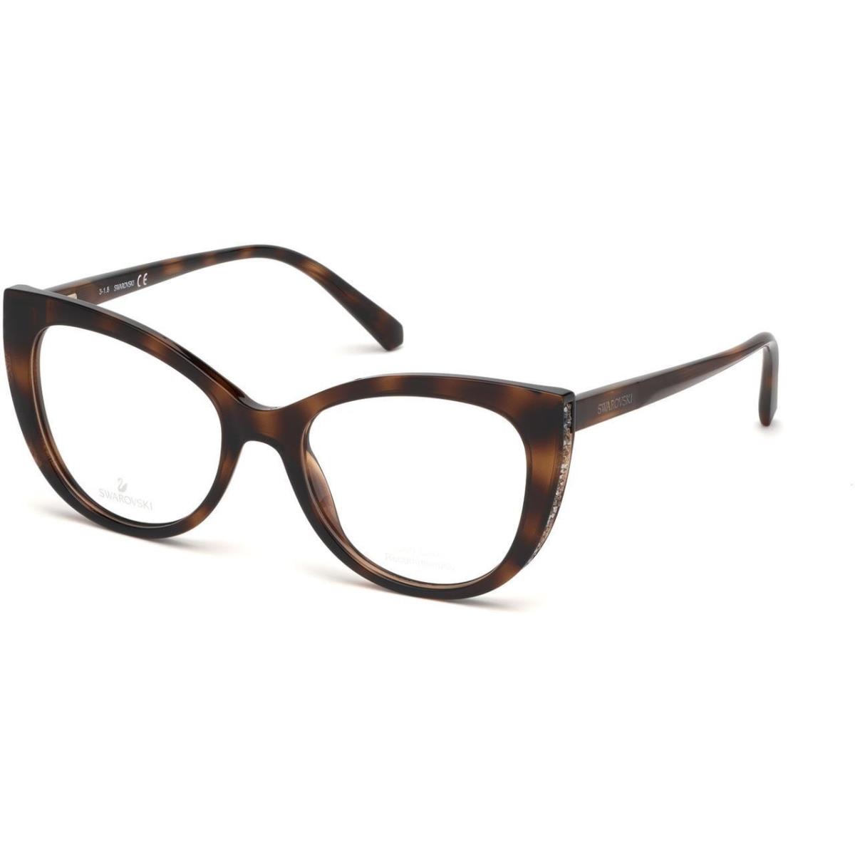 Swarovski Designer Reading Glasses in Dark Havana Tortoise Brown Gold Crystals