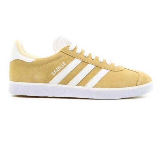 Adidas Gazelle Women Casual Retro Tennis Shoe Yellow White Trainer Sneaker