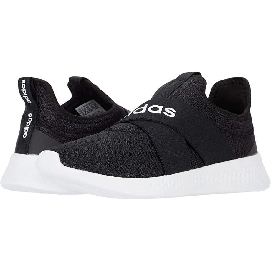 Adidas Puremotion Adapt Slip-on Sneaker Running Shoes Black White Women`s