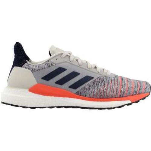 Adidas D97080 Solar Glide Mens Running Sneakers Shoes - Grey Orange White - Grey,Orange,White