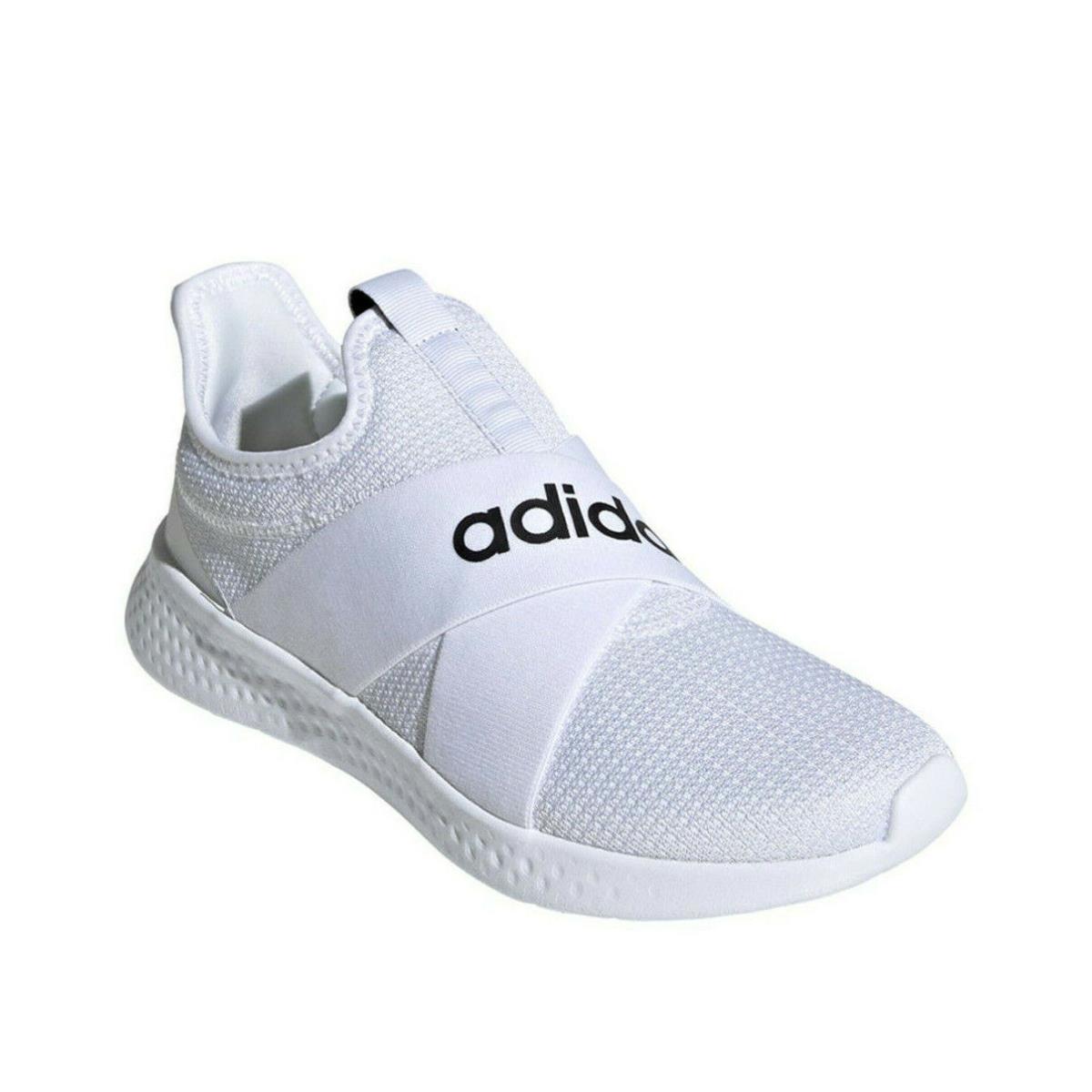Adidas Puremotion Adapt Slip-on Sneaker Running Shoes White Silver Women`s - White/Silver