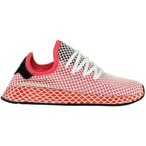Adidas CQ2910 Deerupt Runner Lace Up Womens Sneakers Shoes Casual - Pink