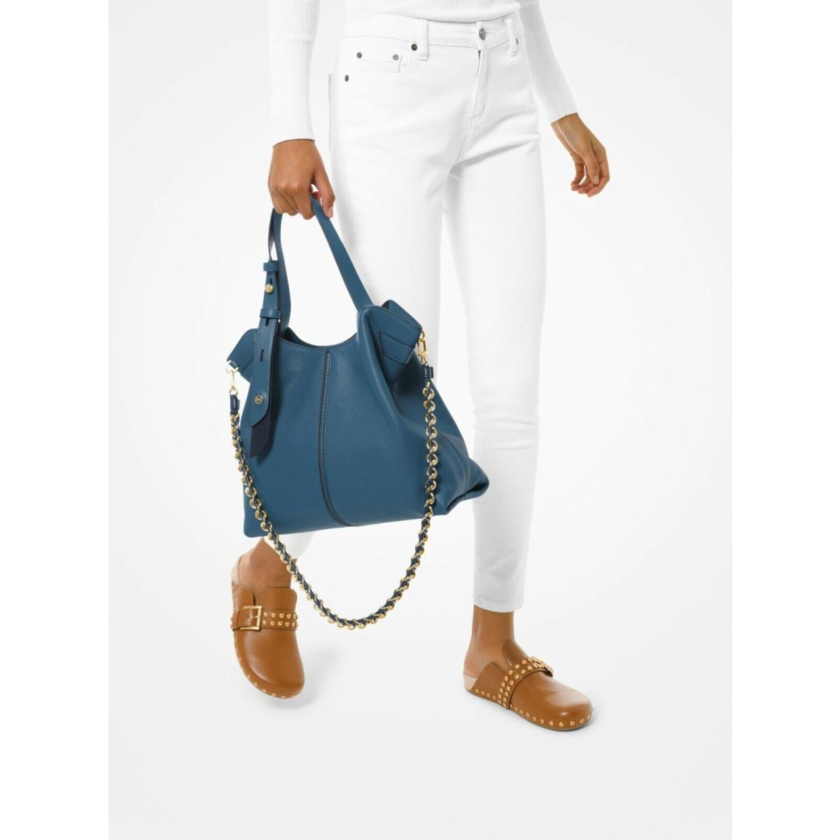 Michael Kors Downtown Astor Leather Shoulder Bag or Bag+wallet Blue  Chambray - Michael Kors bag - 082664607078 | Fash Brands