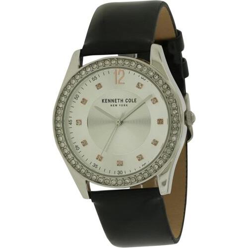Kenneth Cole 10031697 Classic Black Leather Strap Womens Watch