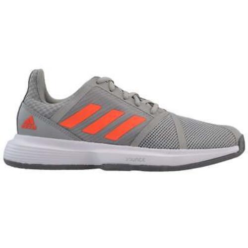 Adidas EG1138 Courtjam Bounce Womens Tennis Sneakers Shoes Casual - Grey - Grey