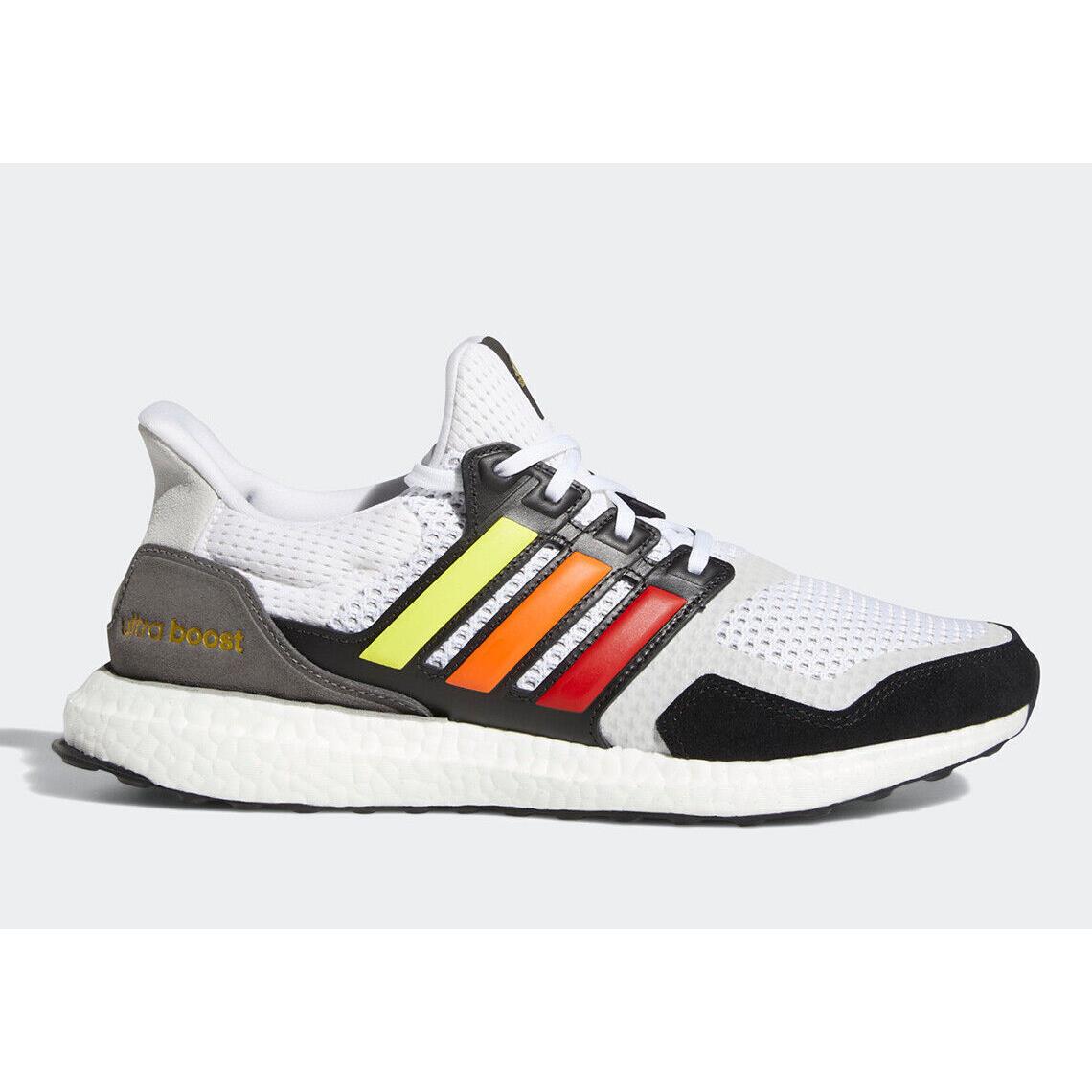 Adidas Ultraboost Men`s FY5347 Ultraboost S L Pride Running White Shoes Sneakers | 692740400044 - Adidas shoes UltraBoost WHITE/BLACK/RED/YELLOW/ORANGE & GREY | SporTipTop