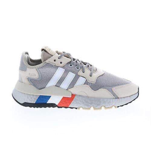 Adidas Nite Jogger FV4280 Mens Gray Synthetic Lifestyle Sneakers Shoes - Gray