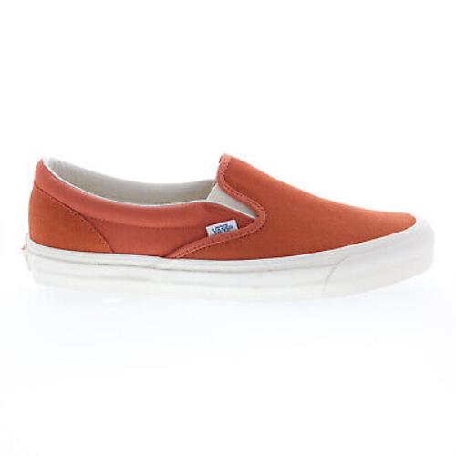 Vans OG Classic Slip-on VN000UDFOIT Mens Orange Lifestyle Sneakers Shoes