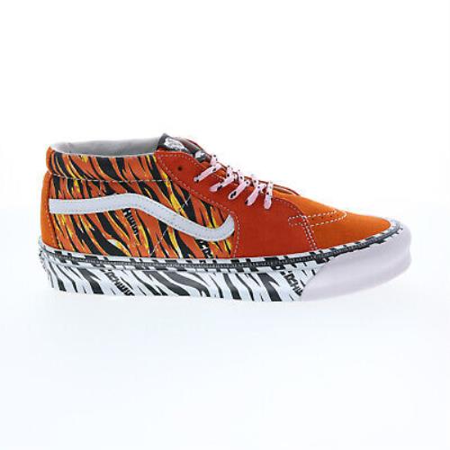Vans Aries X OG Sk8-Mid LX VN0A4BVC9WW Mens Orange Lifestyle Sneakers Shoes