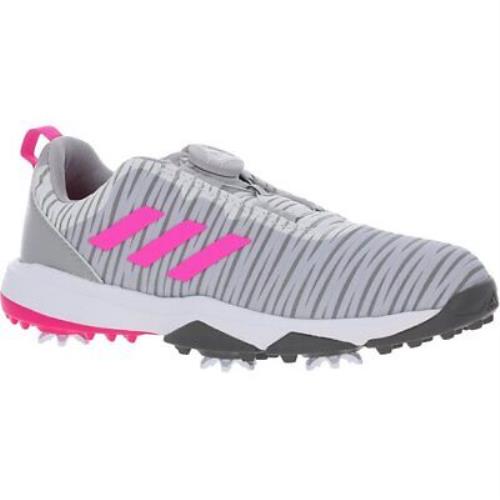 Adidas Code Chaos Boa Jr. FW5626 Grey Pink Grey Junior Golf Shoes