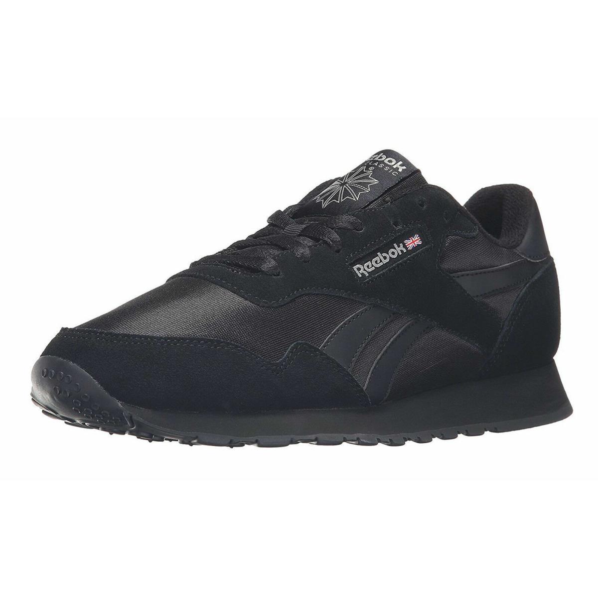 Men`s Reebok Royal Nylon Running Shoes Black White 7.5